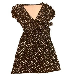 Black and White Polka Dot Mini Dress